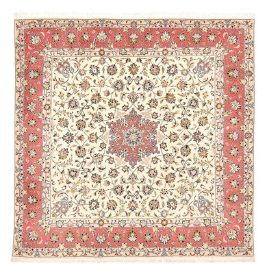 Perserteppich - Täbriz - Royal quadratisch  - 202 x 201 cm - beige
