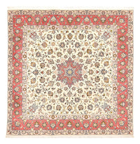 Tapis persan - Tabriz - Royal carré  - 202 x 201 cm - beige