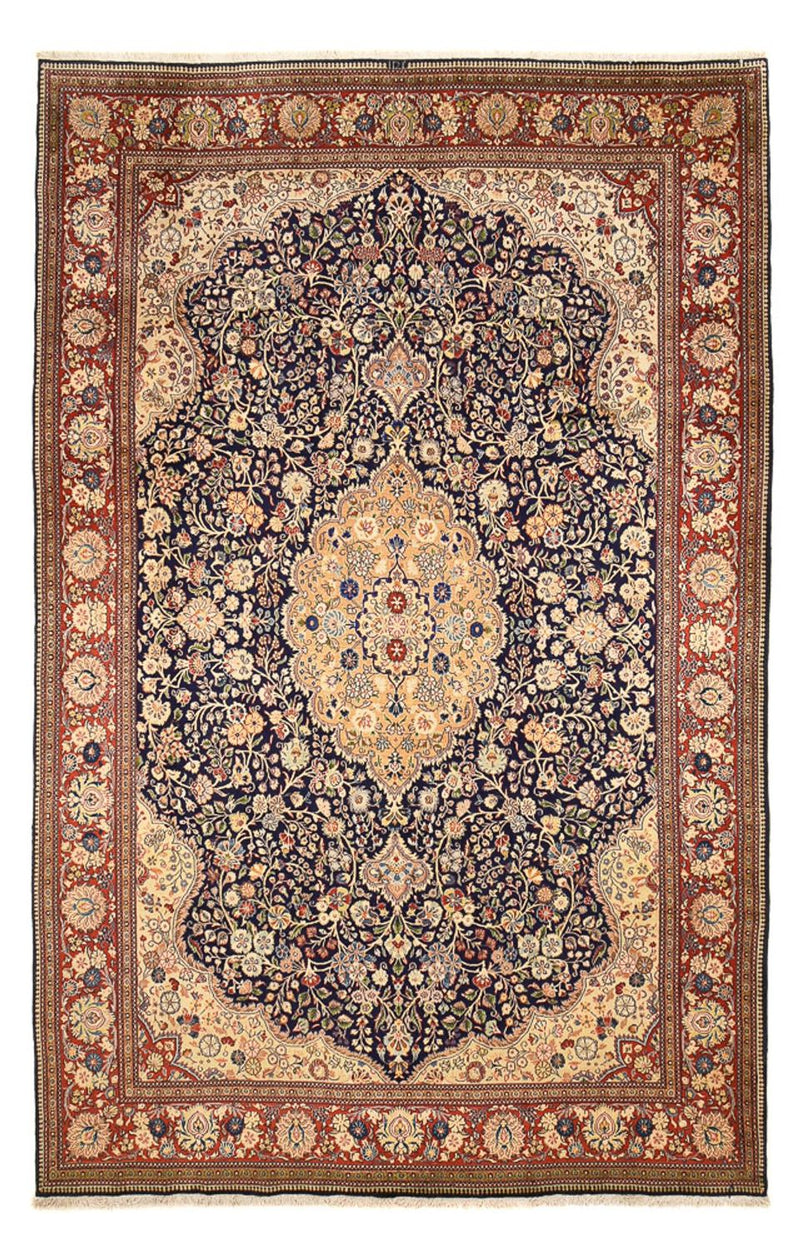 Perserteppich - Täbriz - Royal - 381 x 250 cm - dunkelblau