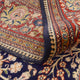 Perserteppich - Täbriz - Royal - 381 x 250 cm - dunkelblau
