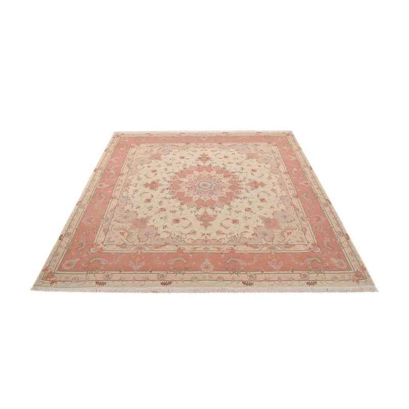 Perserteppich - Täbriz - Royal quadratisch  - 245 x 245 cm - hellbeige