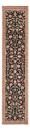 Tabriz - 60 Raj Tappeto 69x290cm - Tappeto persiano - blu scuro - Passatoia / Blu scuro / 69 x 290 cm Passatoia