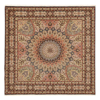 Tapis persan - Tabriz - Royal - 263 x 252 cm - beige foncé