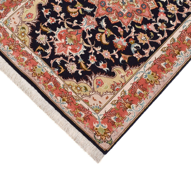 Läufer Perser - Täbriz - Premium - 308 x 74 cm - dunkelblau