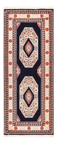 Tapis de couloir Tapis persan - Tabriz - Premium - 186 x 72 cm - bleu foncé