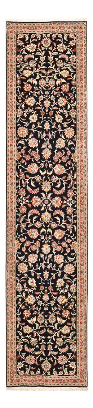 Läufer Perser - Täbriz - Premium - 300 x 67 cm - dunkelblau