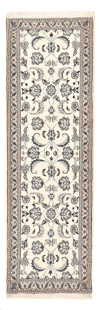 Tapis de couloir Tapis persan - Nain - Royal - 193 x 62 cm - crème