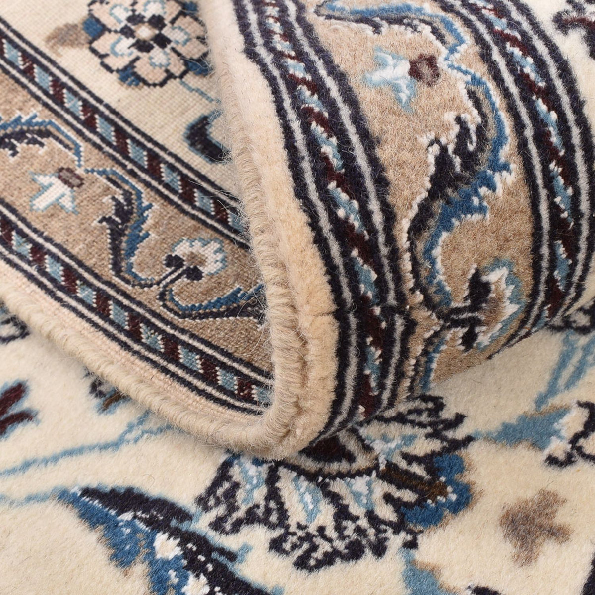 Läufer Perser - Nain - Royal - 202 x 63 cm - creme