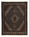 Tabriz - 40 Raj Tappeto 158x206cm - Tappeto persiano - antracite - Rettangolo / Antracite / 158 x 206 cm Rettangolo