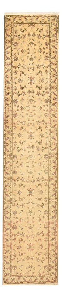 Tapis de couloir Tapis persan - Tabriz - Royal - 376 x 80 cm - or