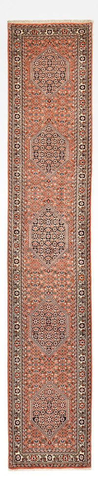 Tapis de couloir Tapis persan - Bidjar - 380 x 69 cm - terracotta
