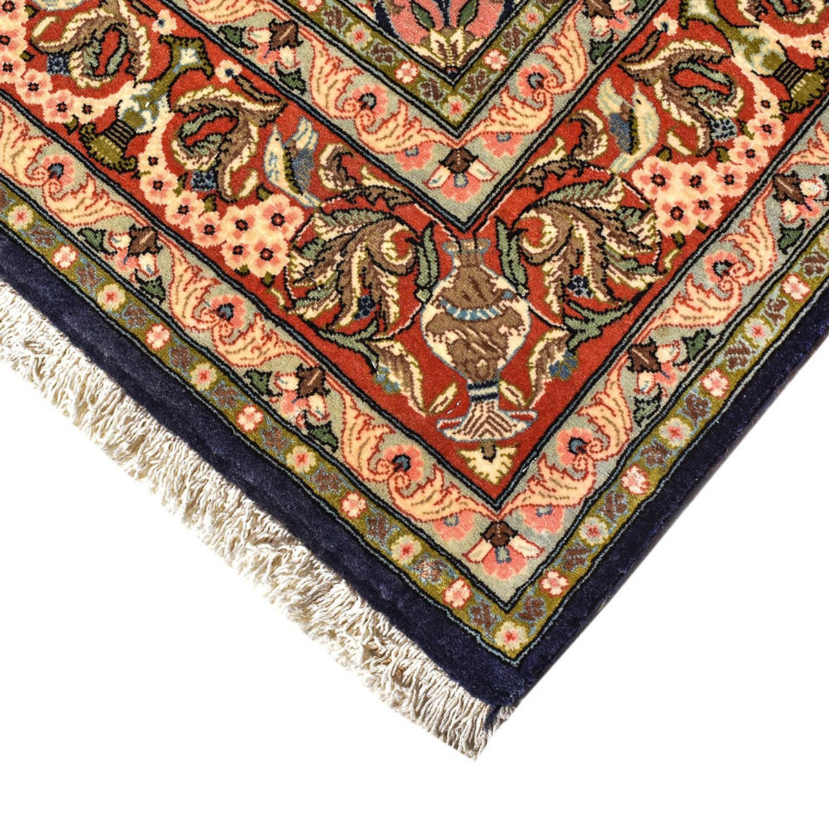 Perserteppich - Ghom - Royal - 194 x 137 cm - dunkelblau