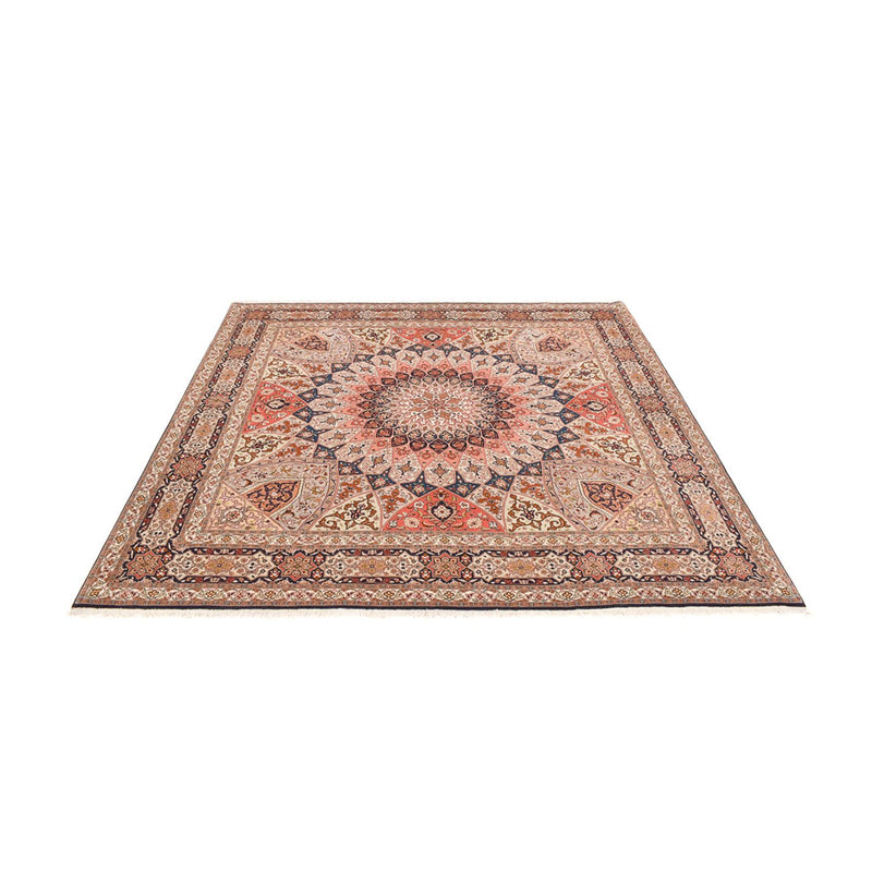 Perserteppich - Täbriz - Royal quadratisch  - 252 x 248 cm - dunkelbeige