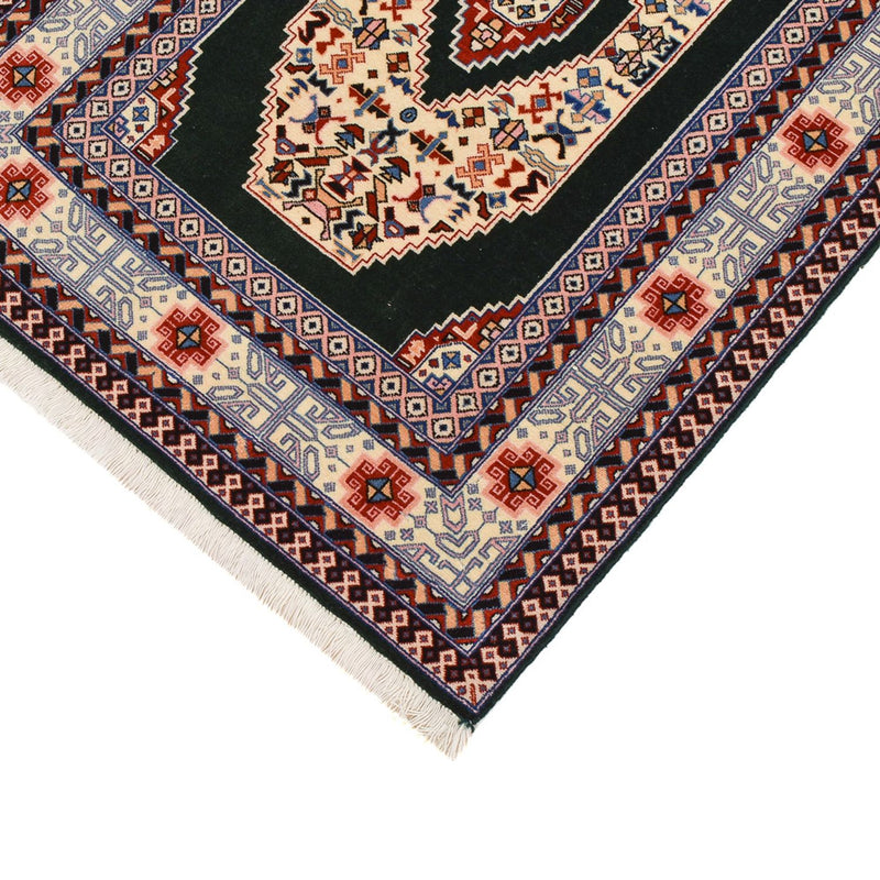 Läufer Perser - Täbriz - Premium - 372 x 74 cm - dunkelblau