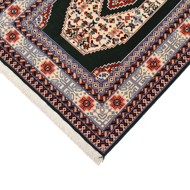 Läufer Perser - Täbriz - Premium - 370 x 75 cm - dunkelblau
