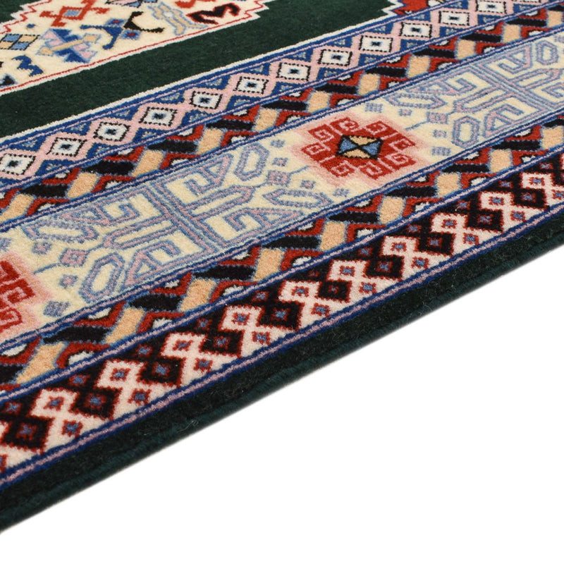 Läufer Perser - Täbriz - Premium - 370 x 75 cm - dunkelblau