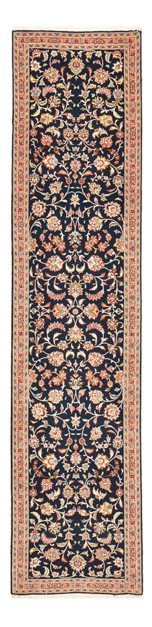 Läufer Perser - Täbriz - Premium - 300 x 68 cm - dunkelblau