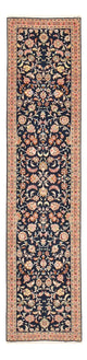 Läufer Perser - Täbriz - Premium - 300 x 68 cm - dunkelblau