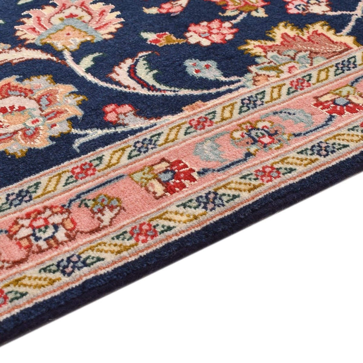 Tabriz - 60 Raj Tappeto 68x300cm - Tappeto persiano - blu scuro