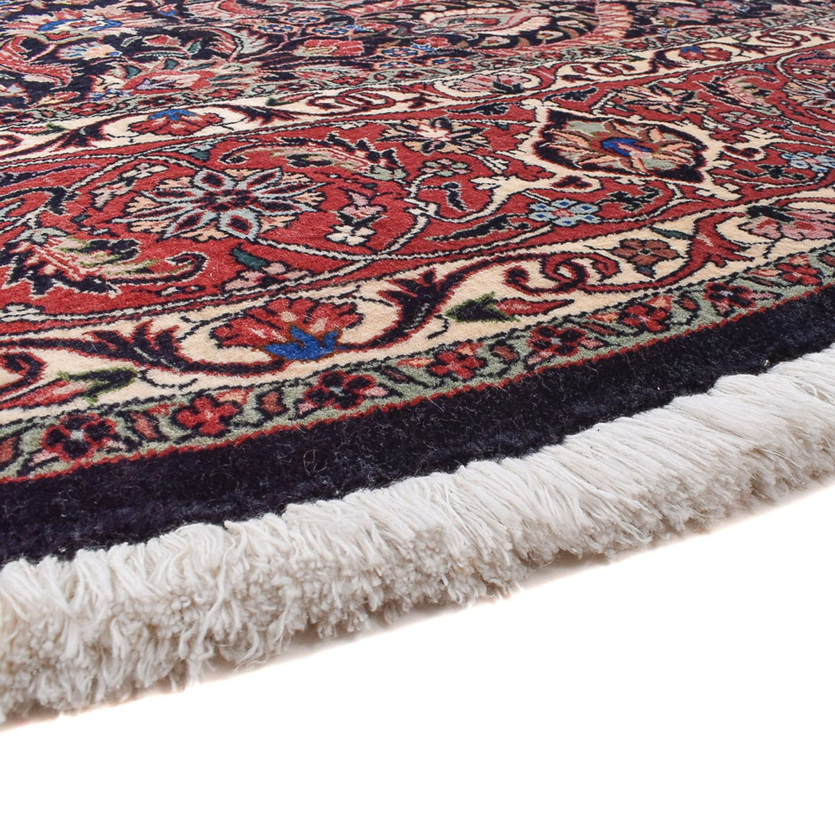 Tapis persan - Bidjar ronde  - 300 x 300 cm - rouge foncé