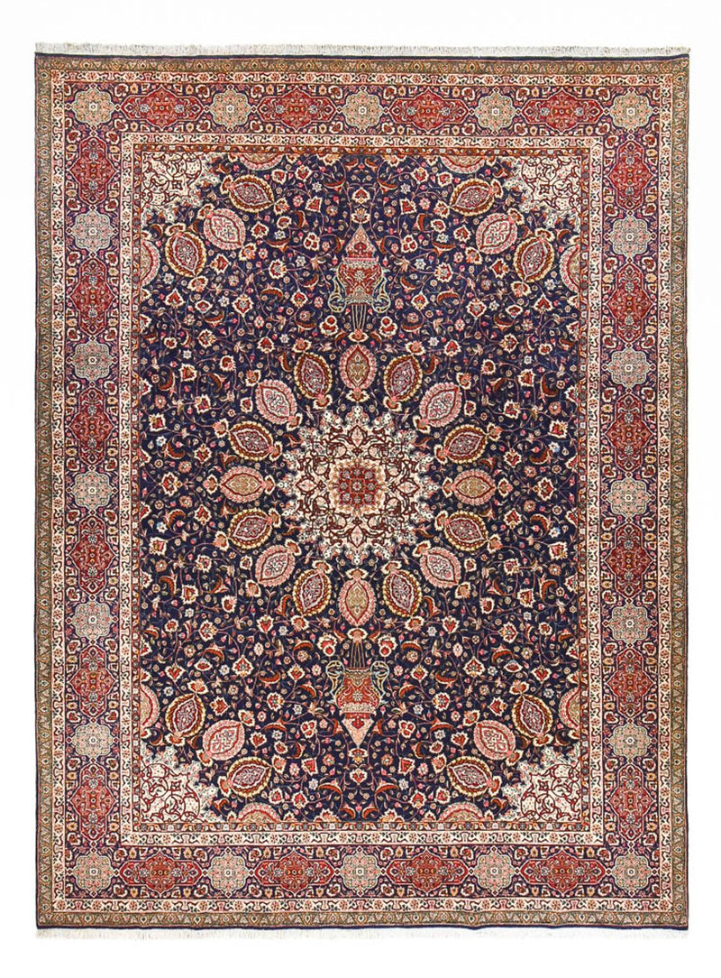 Perserteppich - Täbriz - Royal - 400 x 297 cm - dunkelblau