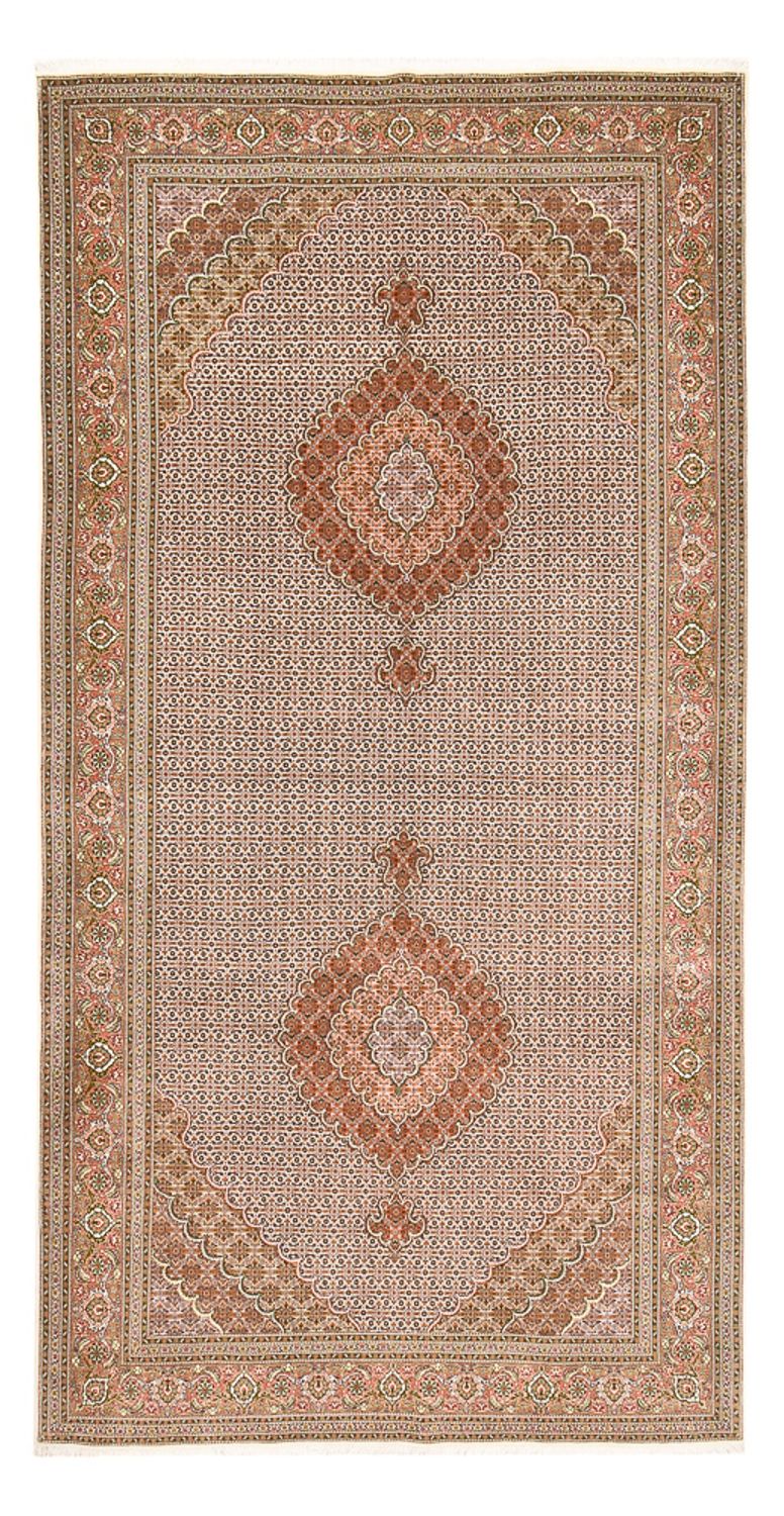 Läufer Perser - Täbriz - Royal - 400 x 202 cm - hellrot