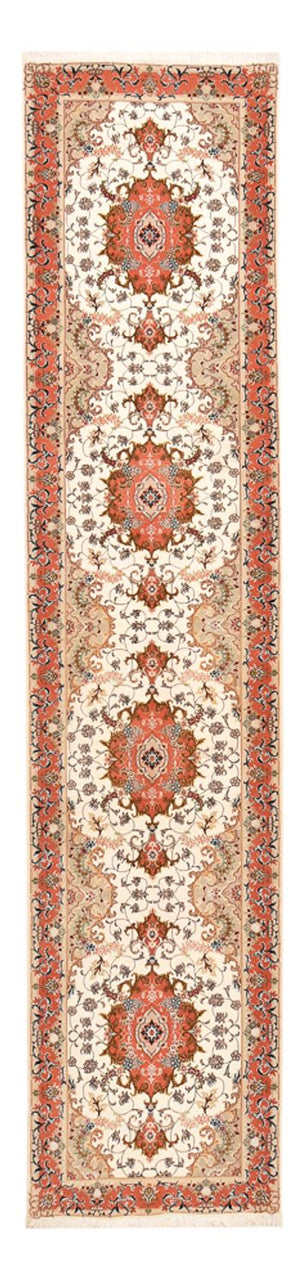 Läufer Perser - Täbriz - Royal - 404 x 89 cm - mehrfarbig