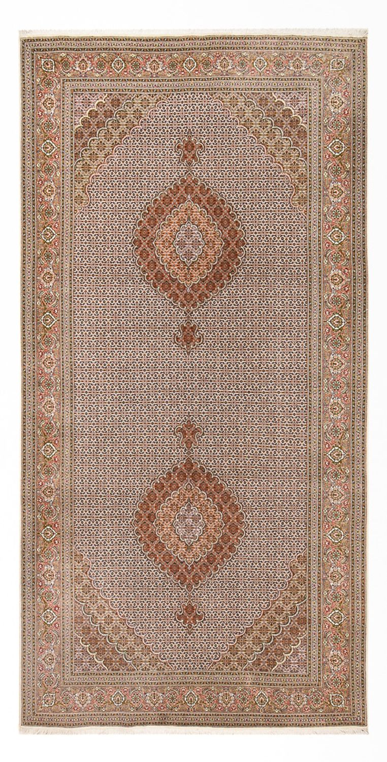 Läufer Perser - Täbriz - Royal - 397 x 197 cm - rost