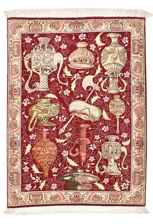Perserteppich - Täbriz - Royal - 92 x 64 cm - mehrfarbig