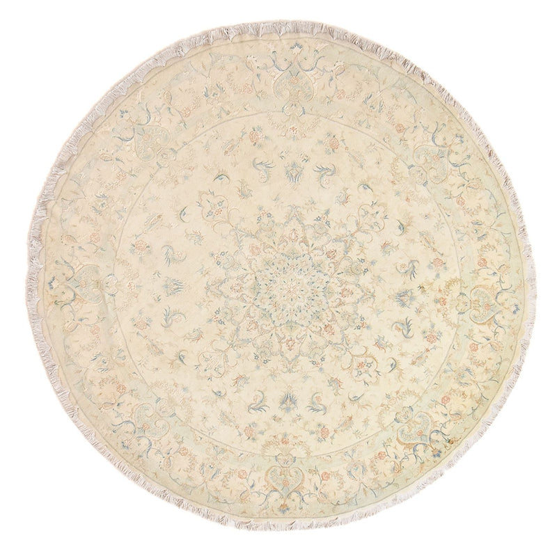 Perserteppich - Täbriz - Premium rund  - 250 x 250 cm - beige