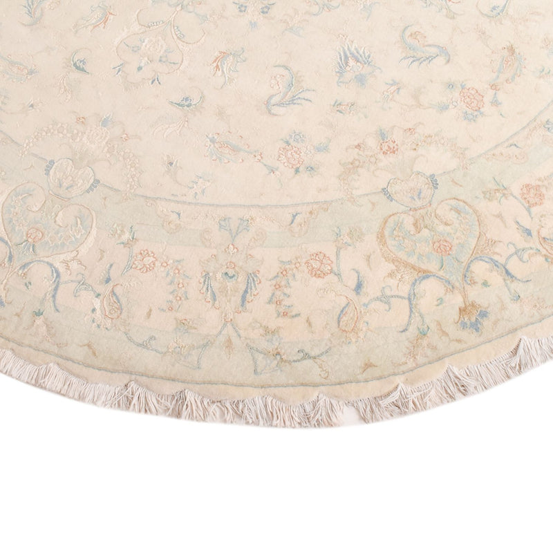 Perserteppich - Täbriz - Premium rund  - 250 x 250 cm - beige