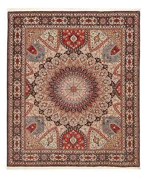 Perserteppich - Täbriz - Royal - 250 x 202 cm - dunkelbeige