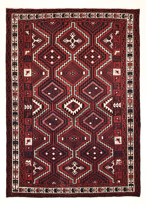 Gabbeh Teppich - Loribaft Perser - 302 x 222 cm - bordeauxrot