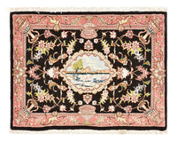 Tappeto Persero - Tabriz - Reale - 72 x 55 cm - blu scuro