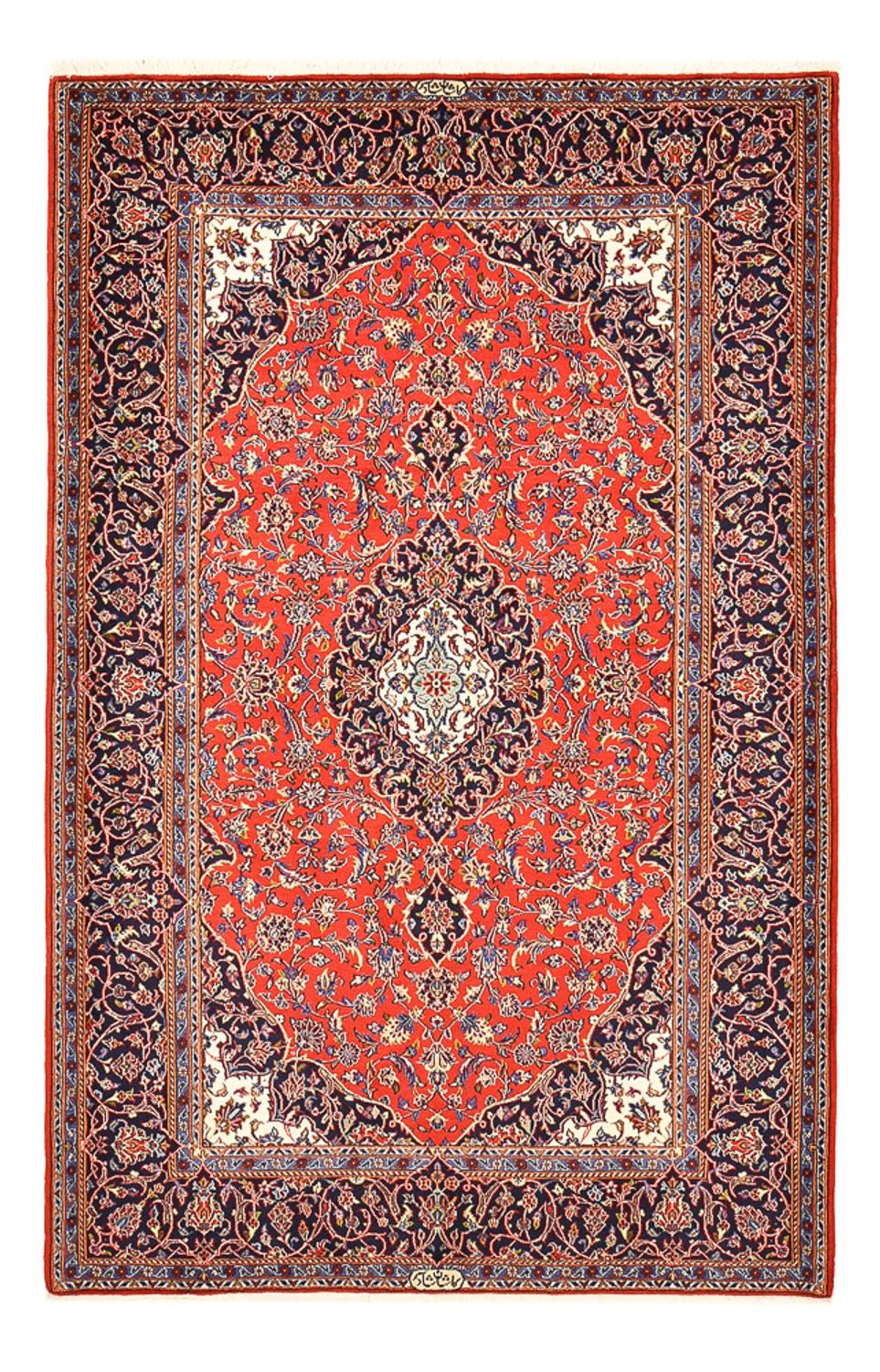 Perserteppich - Keshan - 227 x 150 cm - rot