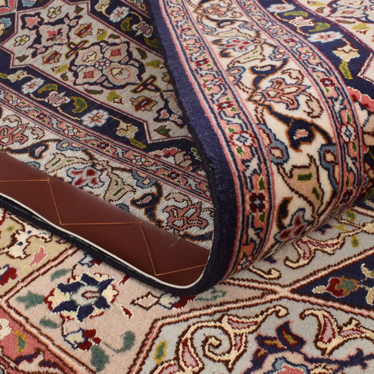 Perserteppich - Täbriz - Royal quadratisch  - 254 x 248 cm - dunkelbeige