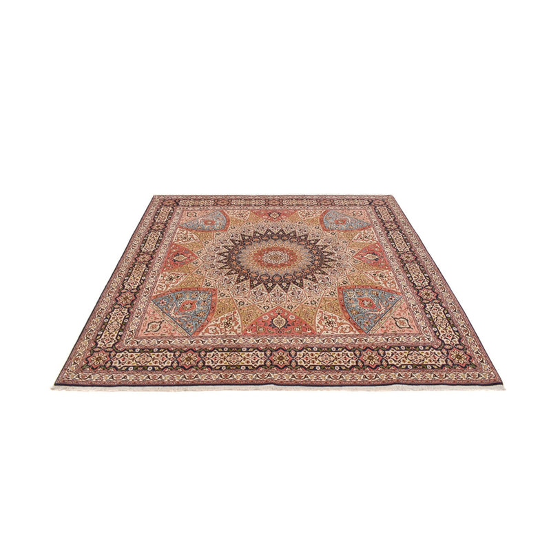 Perserteppich - Täbriz - Royal quadratisch  - 254 x 248 cm - dunkelbeige