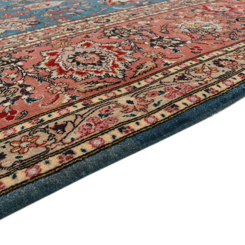 Perserteppich - Täbriz - Royal - 352 x 253 cm - seeblau