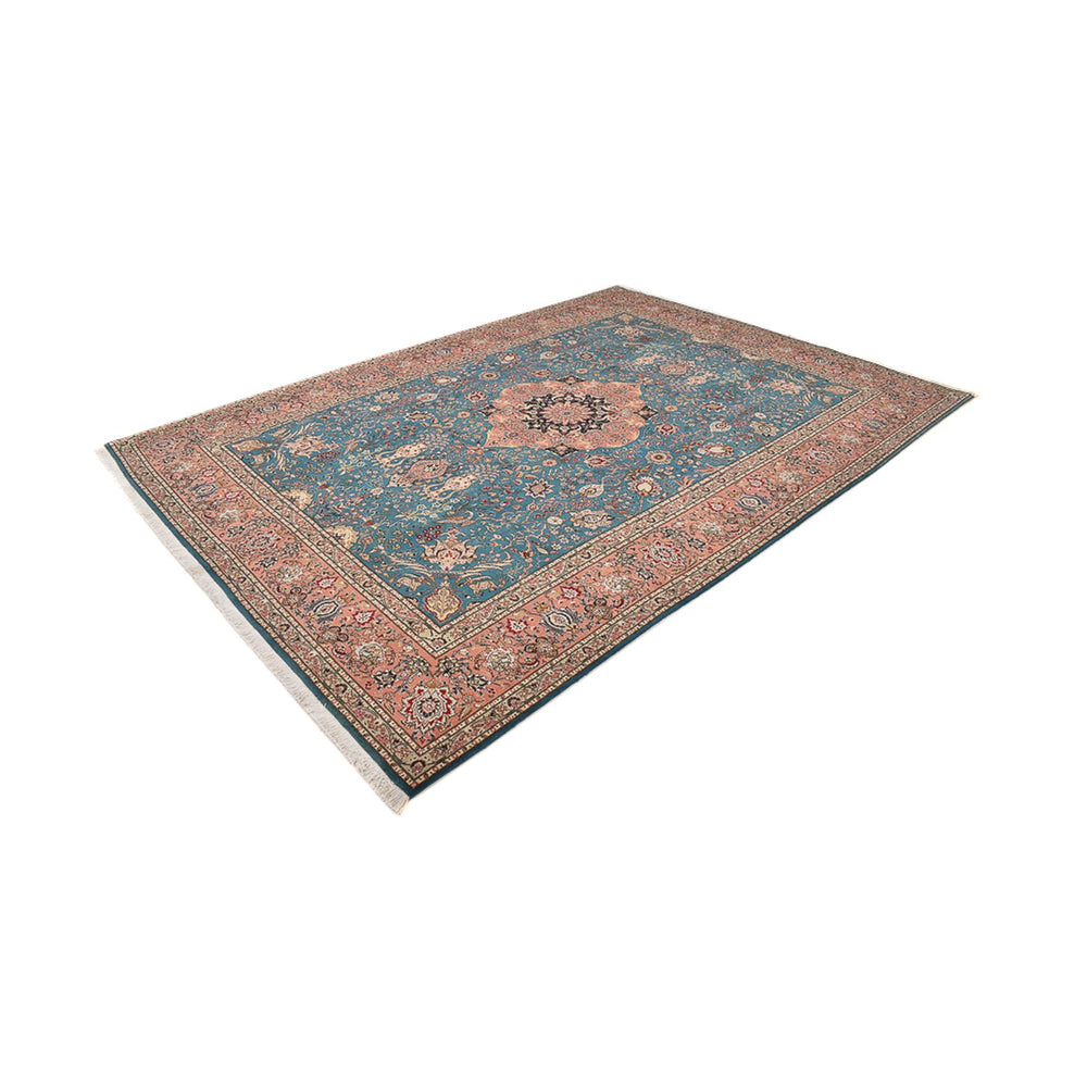 Perserteppich - Täbriz - Royal - 352 x 253 cm - seeblau