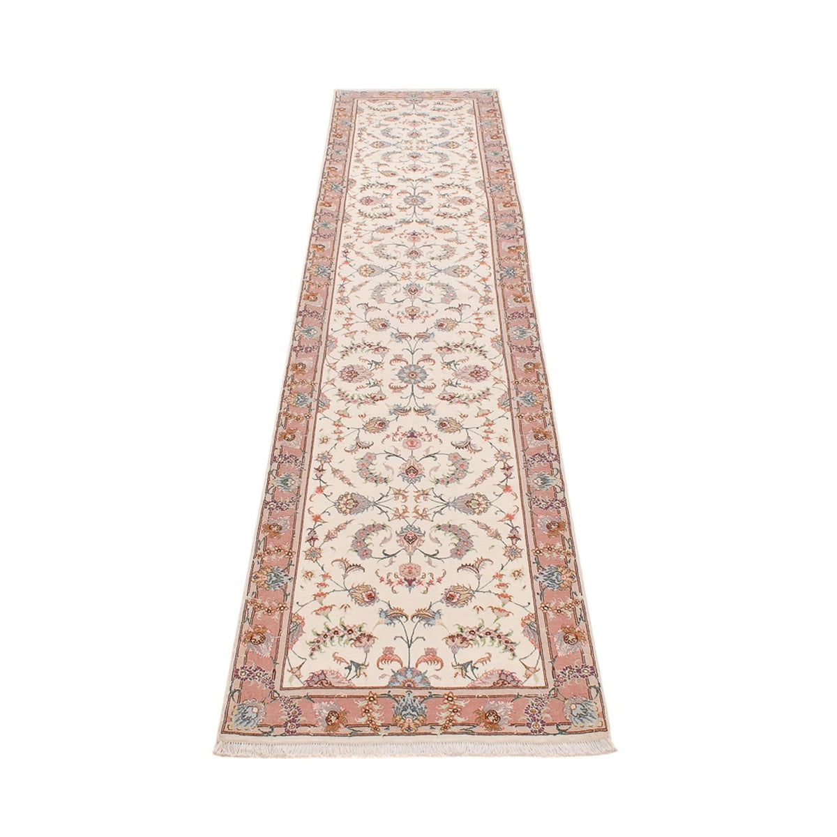 Läufer Perser - Täbriz - Premium - 347 x 77 cm - beige