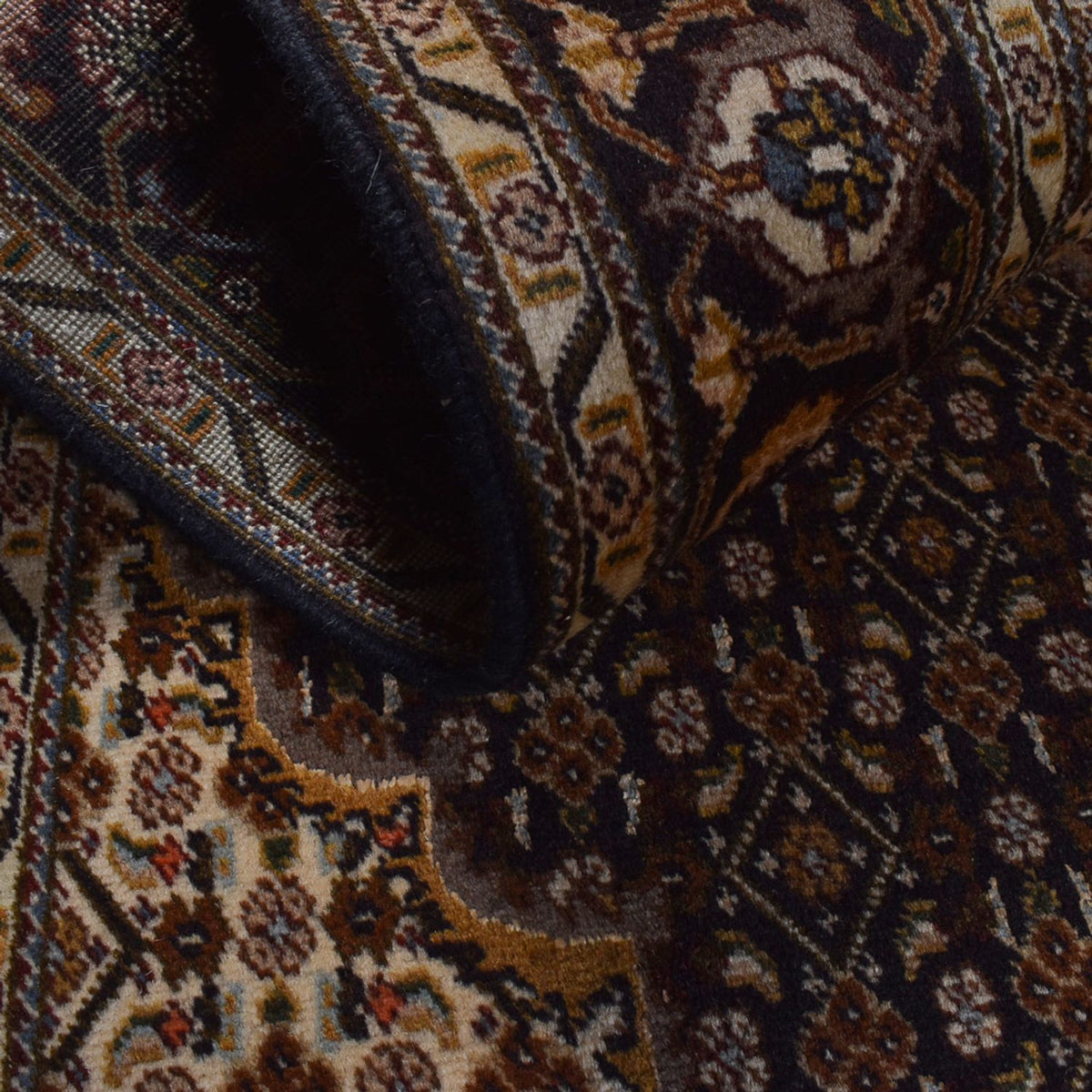 Perserteppich - Täbriz - Royal - 205 x 146 cm - dunkelbraun