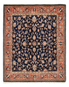Sarouk Tappeto 136x170cm - Tappeto persiano - blu scuro - Rettangolo / Blu scuro / 136 x 170 cm Rettangolo