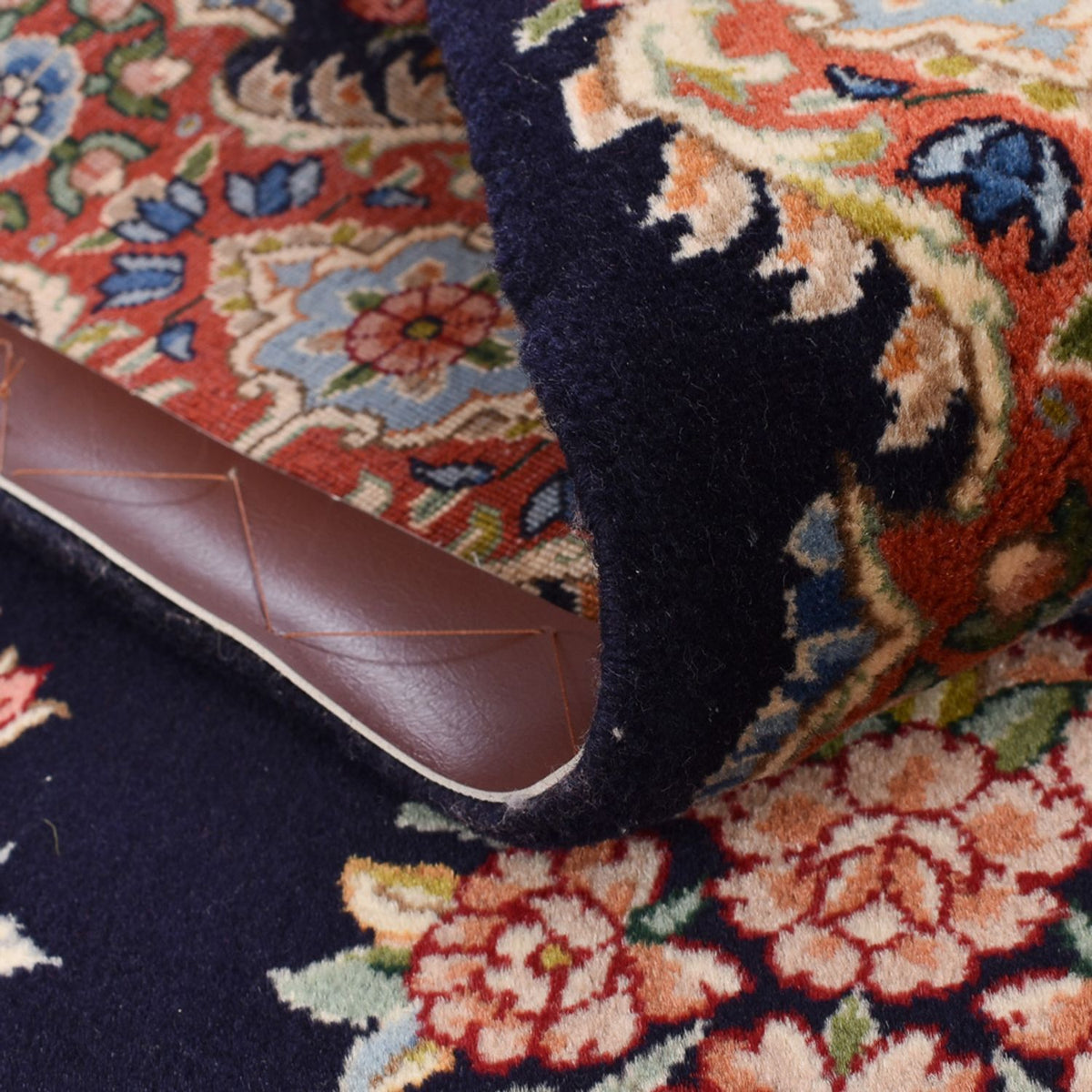 Läufer Perser - Royal - 394 x 98 cm - dunkelblau