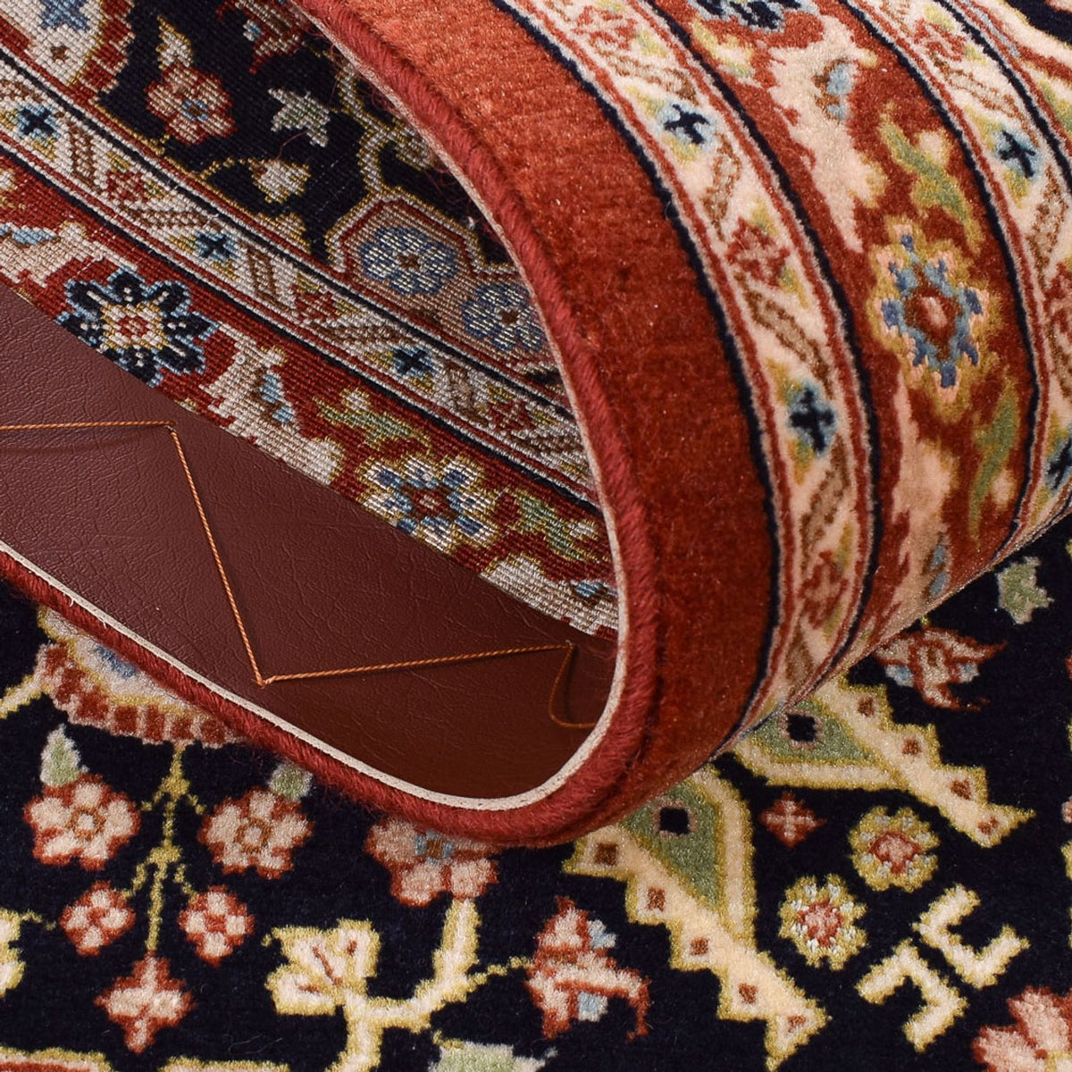 Läufer Perser - Ghom - Royal - 203 x 54 cm - dunkelbeige