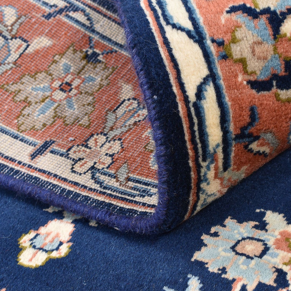 Perserteppich - Keshan - 132 x 85 cm - blau