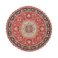 Tappeto Persero - Tabriz - Reale rotondo  - 150 x 150 cm - rosso