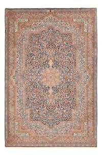 Tapis persan - Royal - 300 x 200 cm - bleu foncé