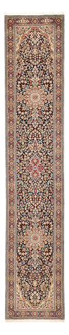 Rafsanjan Tapis 77x396cm - Tapis persan - beige foncé - Tapis de couloir / Beige foncé / 77 x 396 cm Tapis de couloir