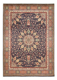 Tappeto Persero - Tabriz - Reale - 410 x 300 cm - blu scuro