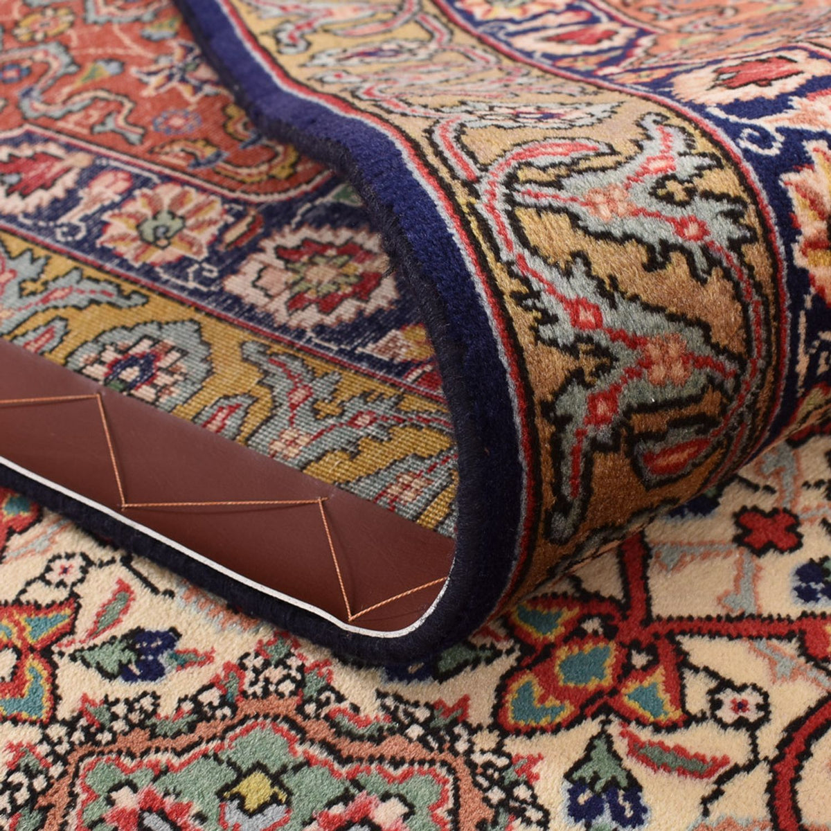 Perserteppich - Täbriz - Royal - 410 x 300 cm - dunkelblau